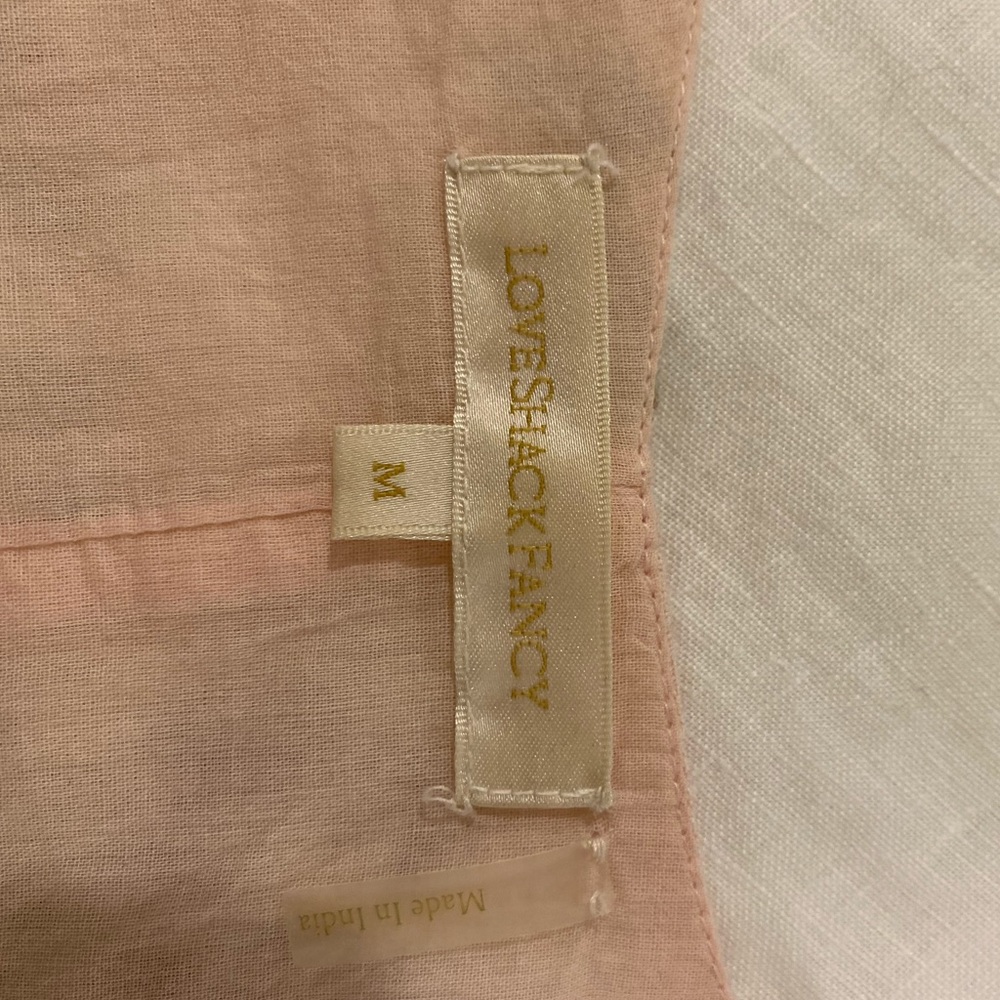 LOVESHACKFANCY MEDIUM REVERSIBLE PINK FLORAL MINI DRESS - Picture 5 of 5